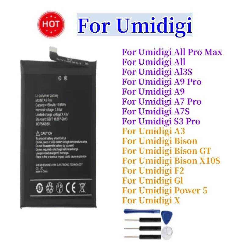 ▥ 2025 แบตเตอรี่ใหม่สําหรับ UMI Umidigi A13s A11 Max A7 A7s A9 S3 Pro A3 Bison GT X10s F2 G1 Po