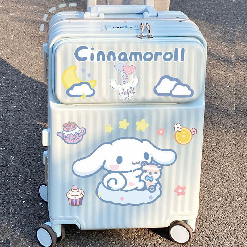 การ์ตูนน่ารักขนาดใหญ่ทั้ง Osmanthus สุนัขกระเป๋าเดินทางสติกเกอร์กระเป๋าเดินทางรถเข็นสติกเกอร์ตกแต่ง