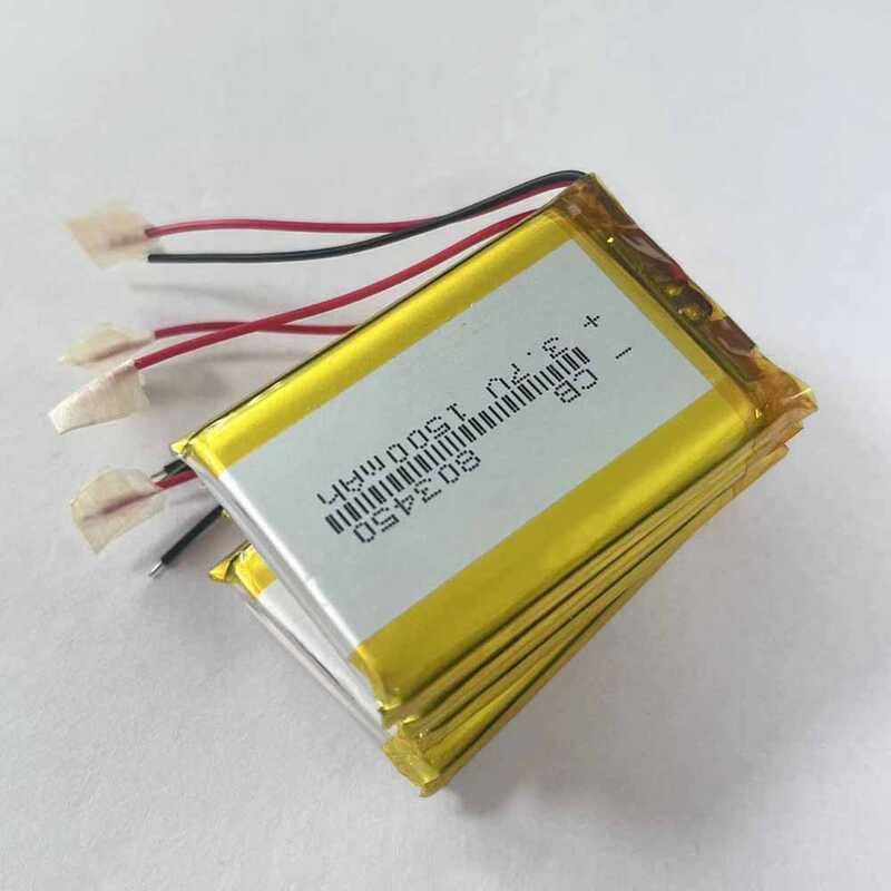 Δ 803450 แบตเตอรี่แบบชาร์จไฟได้ 3.7V 1500Mah แบตเตอรี่ลิเธี