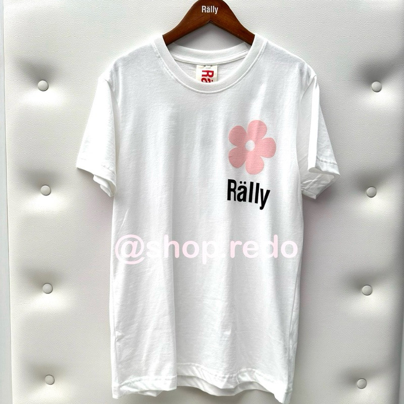 RALLY Flower Tee - เสื้อยืดสกรีนลายดอกไม้ Rally ของแท้