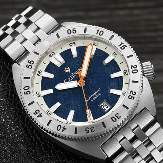 [Pre-order][ออโต้] Cadisen C8231M Navigator Timer G2 38MM C3 AR Flat Sapphire NH35A 100M