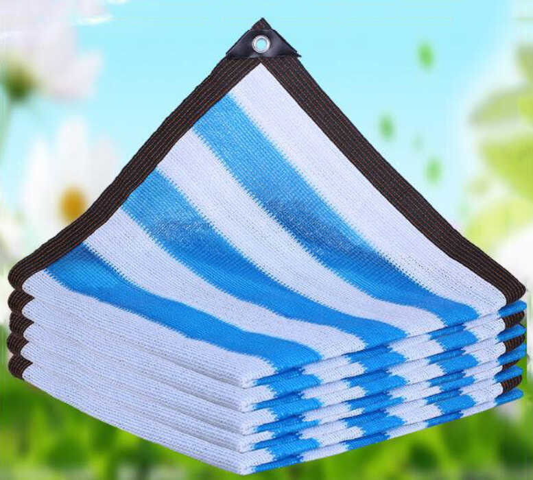 Blue 1X2m White Privacy Screen Grid Fence Windshield Porch, Outdoor, Backyard,Patio, Balcony Sun