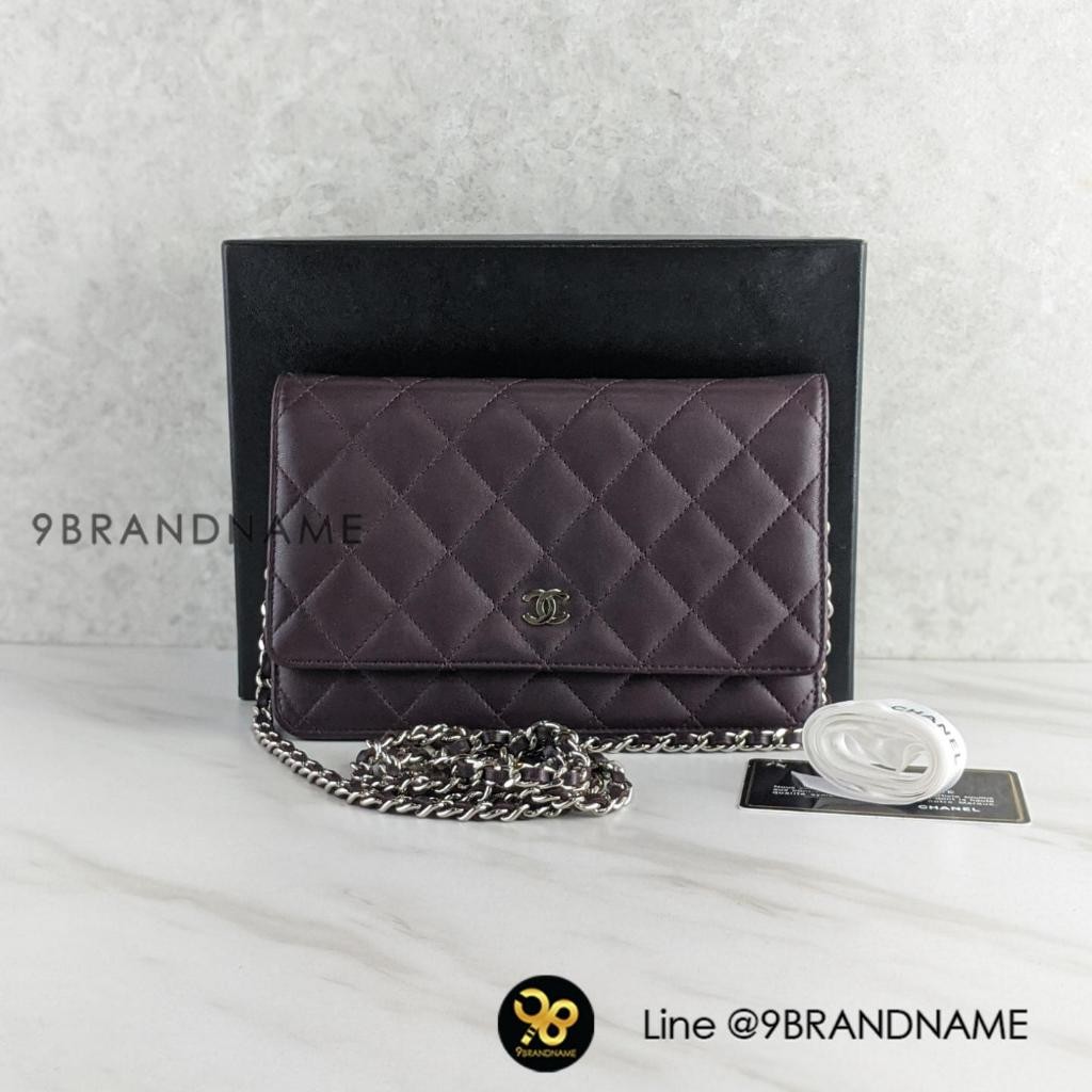 Chanel WOC Wallet With Chain SHW Lamb	มือสอง ก่อนสั่งซื้อทักแชทก่อนนะคะ