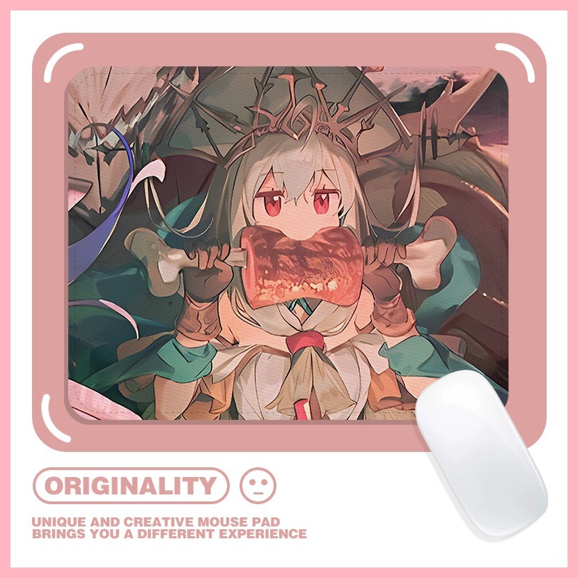 [GUYN] แผ่นรองเมาส์ Arknights Weedy พรุ่งนี้ Arknights Weedy Meat-Eating แผ่นรองเมาส์สาวสองมิติหนาแผ