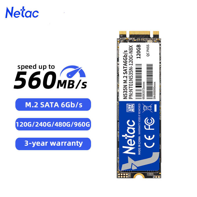 Netac M2 a SSD 120GB SSD 240GB 480GB M.2 2280 SSD SATA ngff HDD แล็ปท็อปในตัว SSD 4