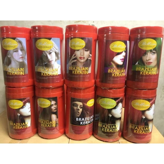 ในสต็อก Melalina professionale Brazilian keratin 1000ml