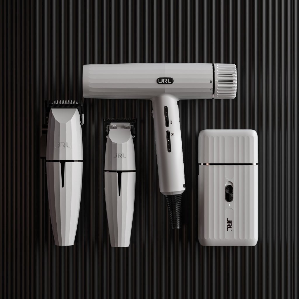 JRL Onyx Ghost2 Collection Clipper, Trimmer, Shaver & Hair Dryer White Edition ปัตตาเลี่ยน ไร้สาย