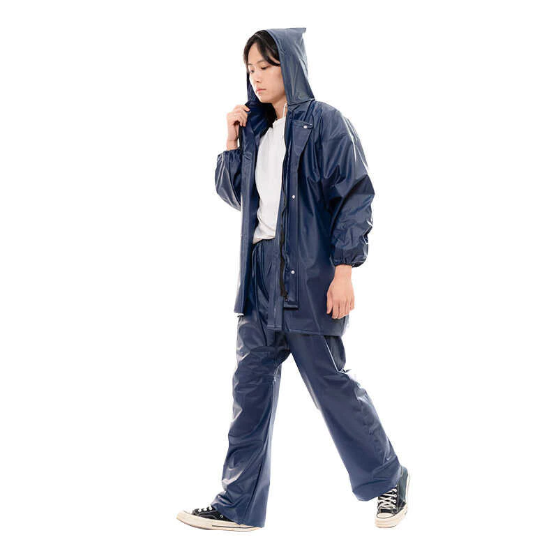 Suikone ฝนตกหนักหนา*เสื้อกันฝนชุดกางเกงฝนในสถาน thumbnail 4