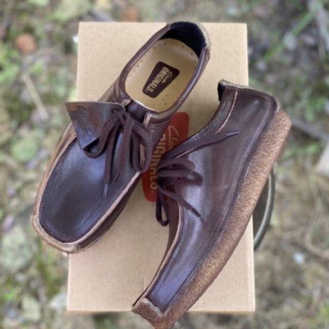 In STOCK [READY STOCK] CLARKS NATALIE 08 Genuine Coffee Leather S1900001 รองเท้า Kasut KULLAKI ผู้ชา