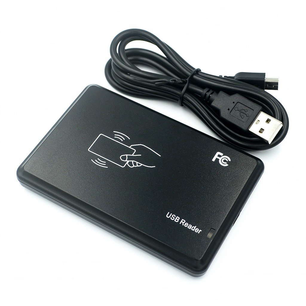 ในสต็อก 125KHz Black USB Proximity Sensor สมาร์ท rfid id Card-Reader EM4100,EM4200,EM4305,T5577,or ก