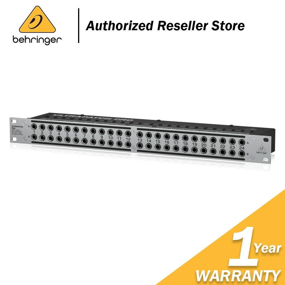 ในสต็อก Behringer Ultrapatch Pro PX3000 48-point 1/4" TRS Balanced Patchbay