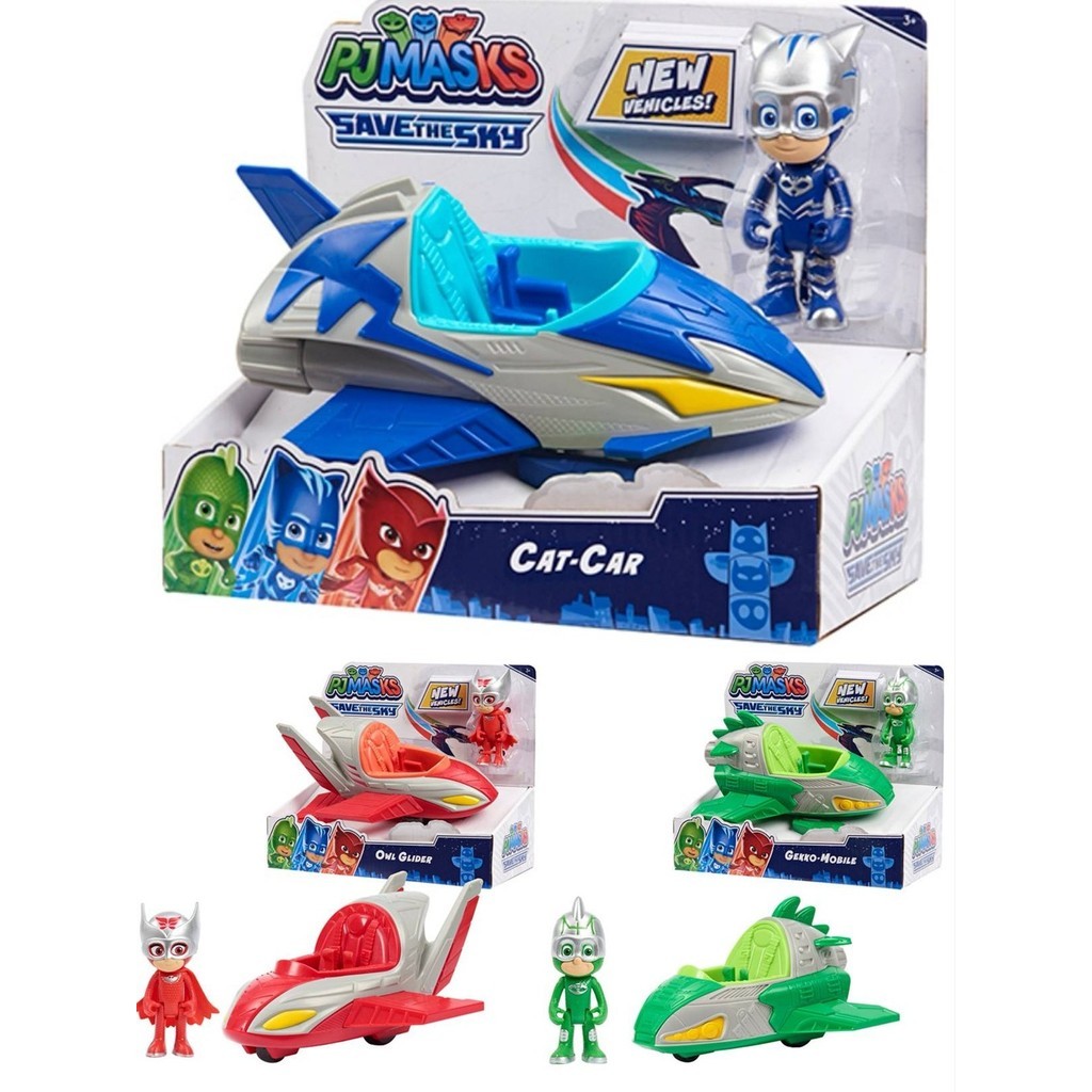 หน้ากาก Pj ชุดนอน Little Hero Masked Pyjamas Explorer Deformation HQ Headquarters Dinosaur Car