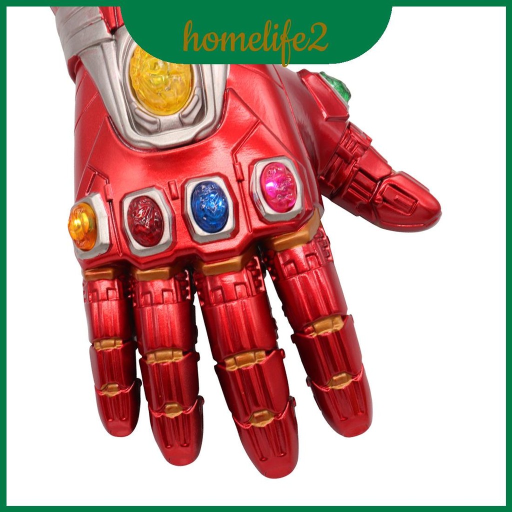 ถุงมือ LED Iron Man Marvel จาก PVC นุ่ม สำหรับ cosplay