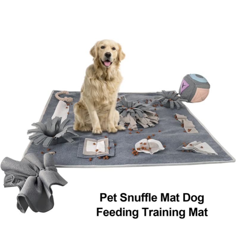 ในสต็อก ของเล่นสุนัข Pet Sniffing Mat สุนัข Decompression Sniffing Sniffing อาหาร Foraging Mat Olfac