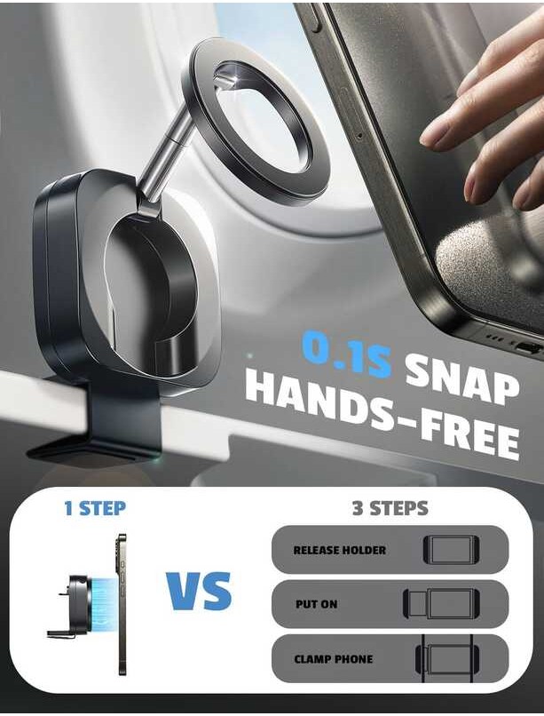 ▥ LISEN Travel Essentials Magsafe ที่วางโทรศัพท์มือถือในรถยนต์ ที