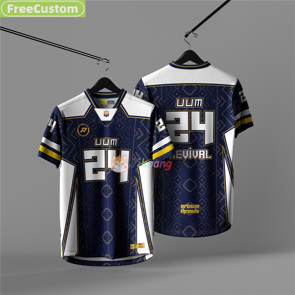 [คลังสินค้าพร้อม] LYCRA Oversize NFL Streetwear Jersey - EDISI NFL 2025 เสื้อแข่งทีมมาเลเซีย
