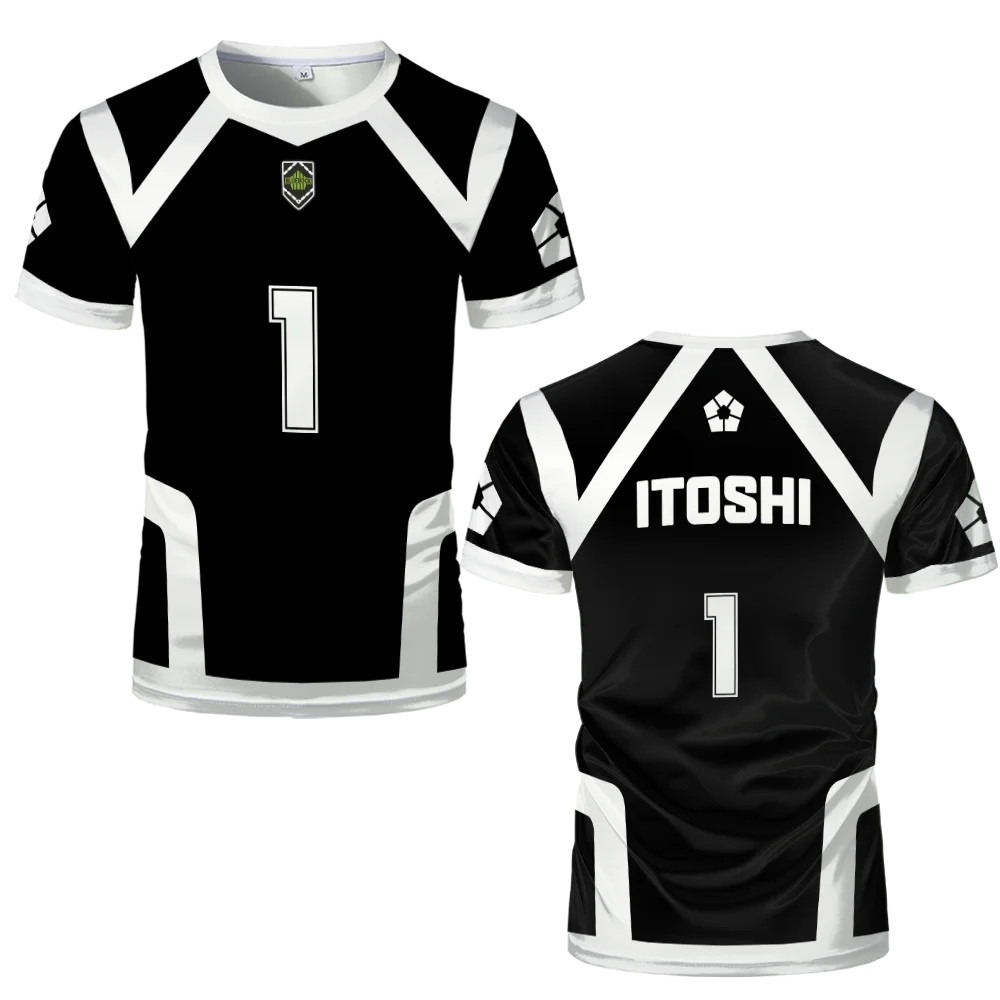 [ฟรีการปรับแต่งตัวเลขและชื่อ]ญี่ปุ่นอะนิเมะ Blue Lock Season 2 ใหม่ Isagi Football Jersey เสื้อยืดคอสเพลย์ Hyoma Chigiri Meguru Bachira Tees เสื้อผ้าเด็ก - รูปที่ 6