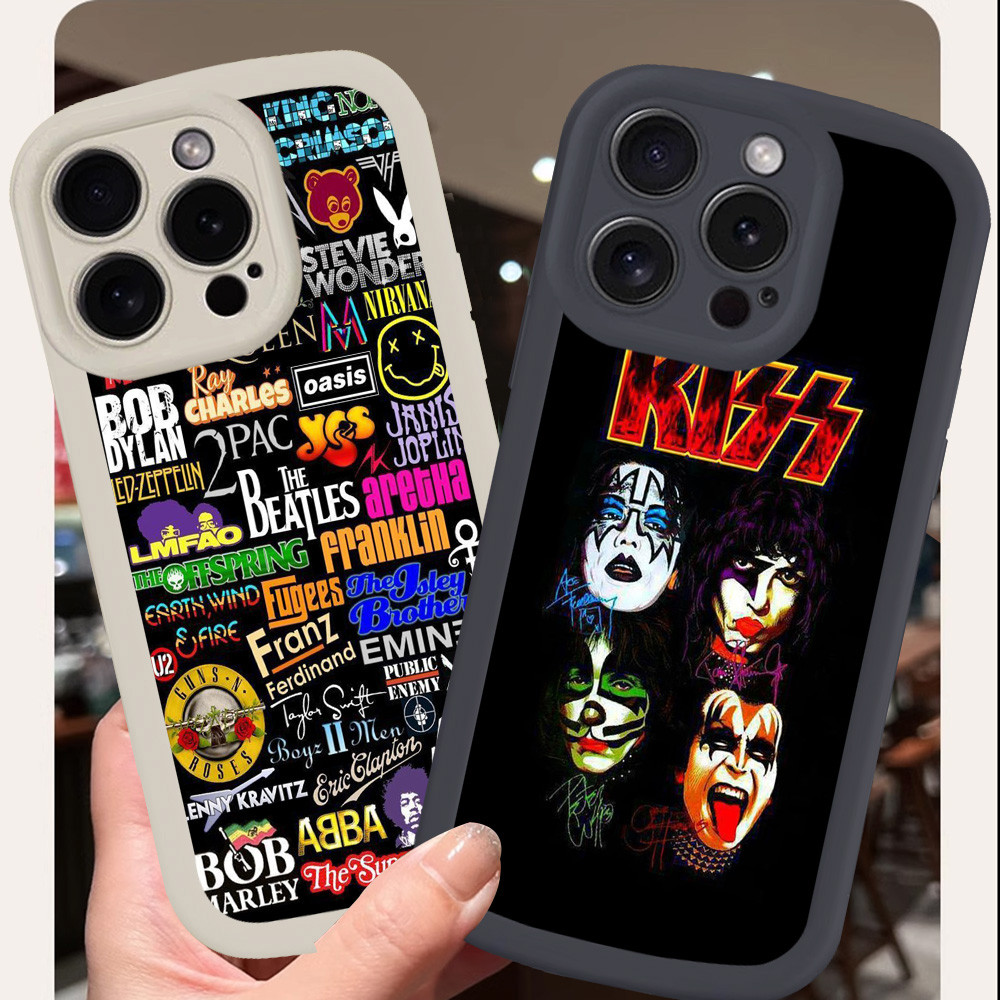 J-1 Rock Band Cover Soft Case สําหรับ iPhone 16 XR 15 Pro Max Plus