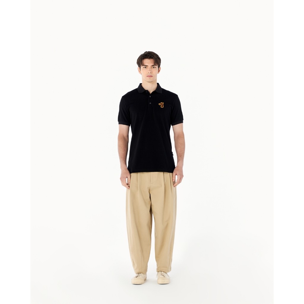 ♞PIQUE POLO SHIRT WITH LOGO EMBROIDERED XCZ
