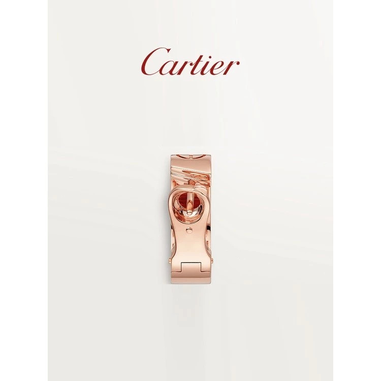 [พร้อมบรรจุภัณฑ์] Cartier Cartier LOVE Series ต่างหูเพชร สีโรสโกลด์ ของขวัญคู่รัก