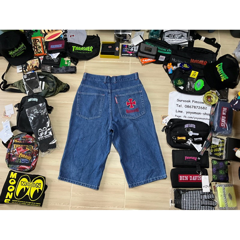 กางเกงยีนส์ขาสั้น Independent Truck สภาพดี เอว29
