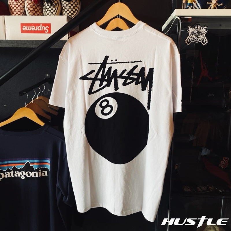 ♞,♘[Hustle.store]เสื้อยืด Stussy 8 ball Heavyweigh Tee มือ1ของแท้พร้อมส่ง️️️️️️️️ DA