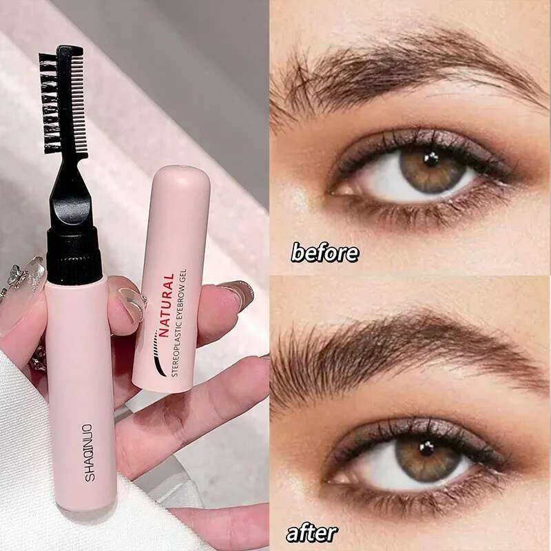 ▥ SHAQINUO Natural 3D Brow Gel - กันน้ํา กันเหงื่อ และขึ้นรูปฟิล์