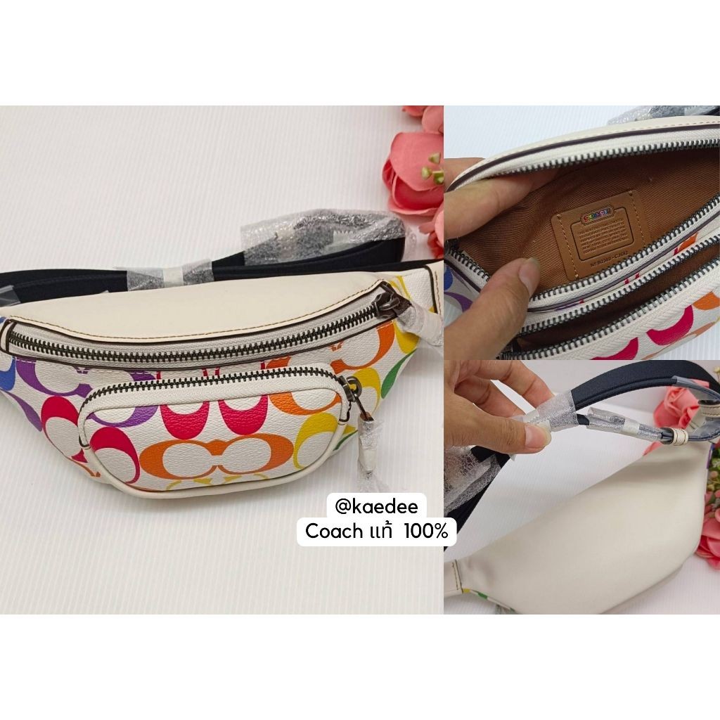พร้อมส่ง Coach แท้ % กระเป๋าคาดอก Coach