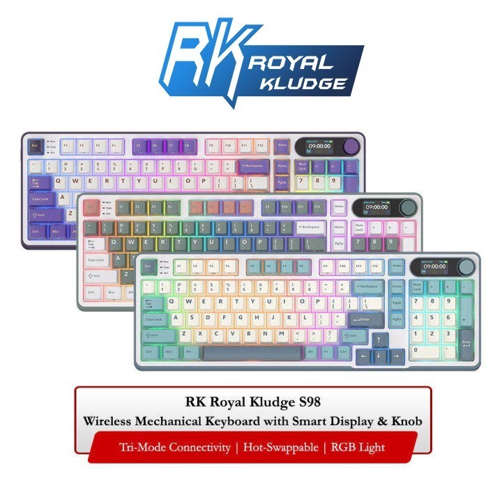 KEYBOARD RK Royal Kludge RK S98 Blackberry 98 Key Tri-Mode RGB RKS98
