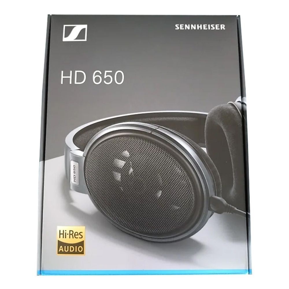 Sennheiser HD 650 Wired Hi-Res Over-Ear Open-Back Audiophile Headphones (3.5mm/6.3mm), 508825