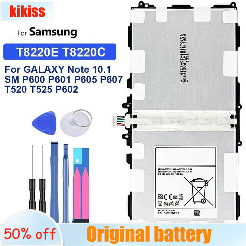 T8220E T8220C 8200mAh ซัมซุง GALAXY หมายเหตุ 10.1 SM P600 P601 P605 P607 T520 T525 P602 แบตเตอรี่