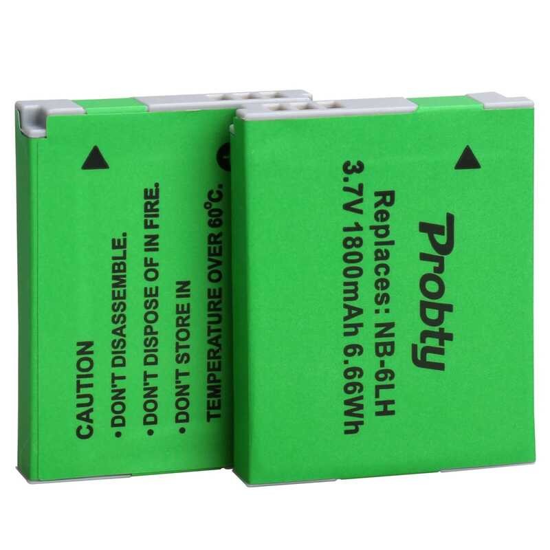 ▥ 2X Nb-6Lh Nb-6L แบตเตอรี่ + Canon Powershot D10 D20 D30 S95 Sx260 Sx280 Sx540 Sx700 Sx710 HS