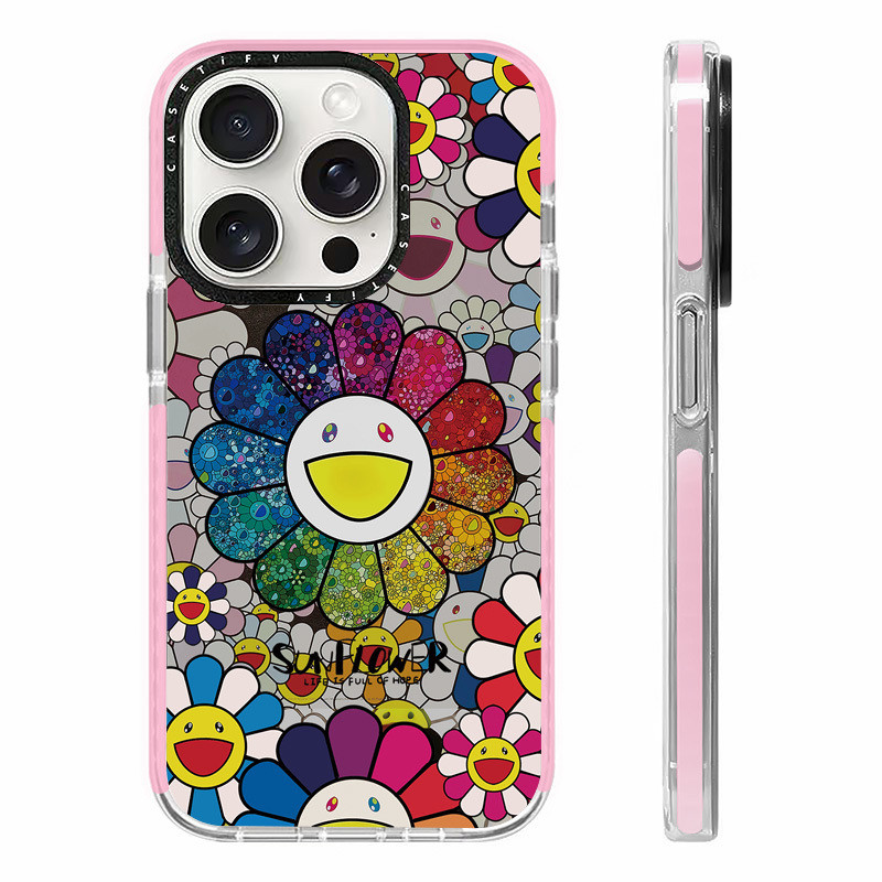 A Riot Of Colours Sunflower Case สําหรับ IPhone 11 14 15 16 Pro Max 12 13 Mini Cover X XR XS Max ซิลิโคนนุ่มกันชนใส SE 2022 6 7 8 Plus ปลอกกันกระแทก - รูปที่ 6