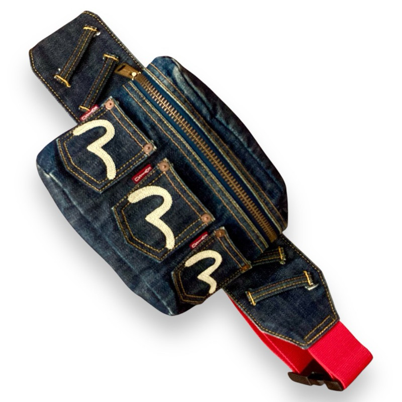 กระเป๋าสะพายคาดเอว Evisu Body Bag สินค้าแท้ ผลิตญี่ปุ่น