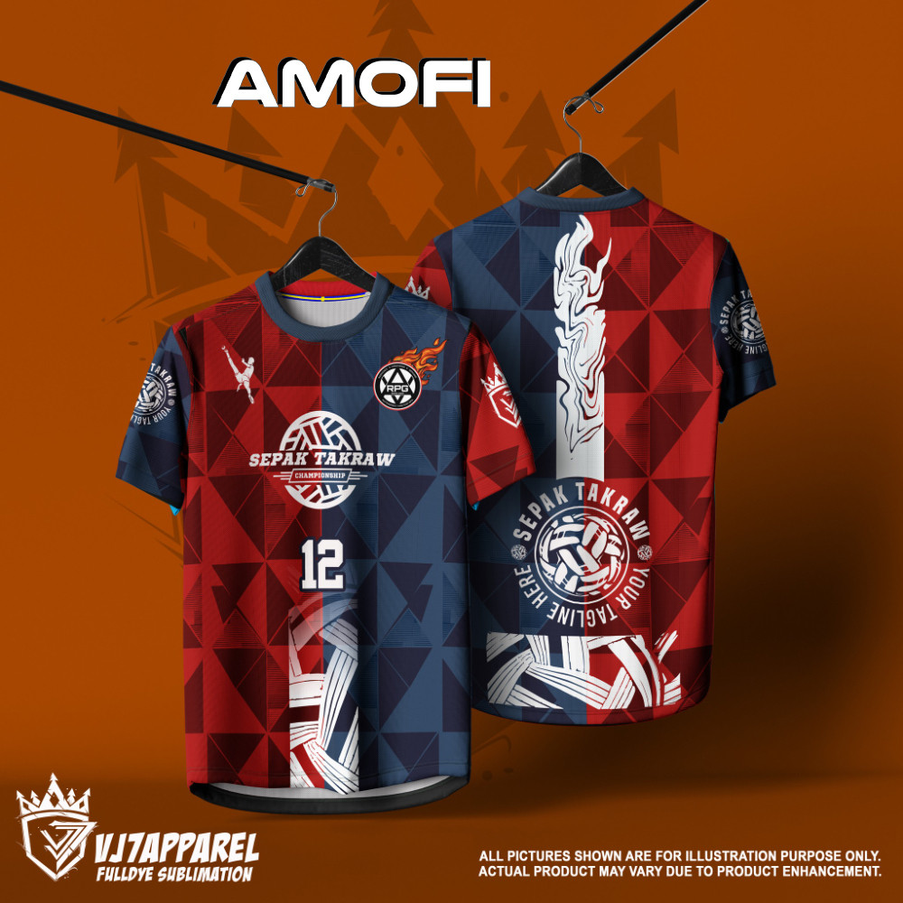 ฟรีที่กําหนดเองSTLฤดูร้อนออกแบบUnisex Sepak Jersey Full Sublimationรอบคอกีฬากลางแจ้งBreathable Quick