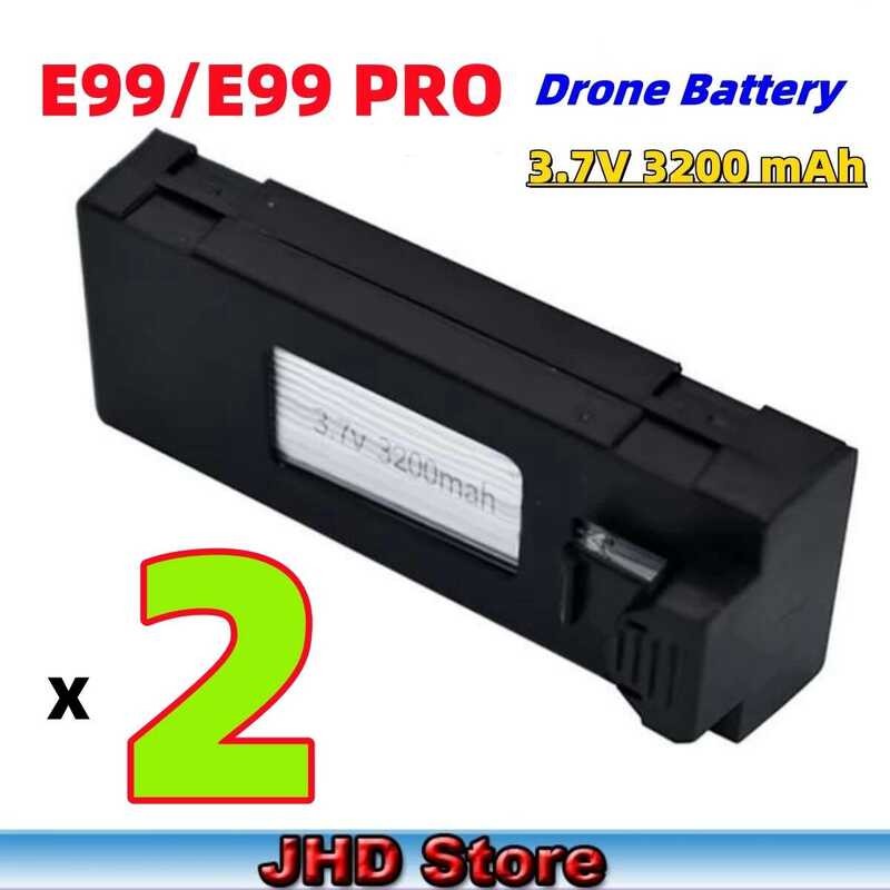 ❃ JHD Lipo 3.7V 3200Mah แบตเตอรี่สํารอง E99pro E99s Mini Drone แบตเตอรี่ RC อะไหล่ E99 แบตเตอรี ❃