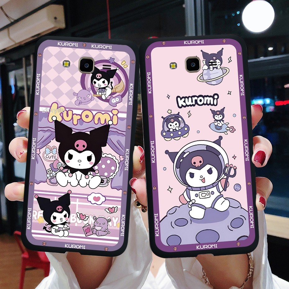 น่ารักการ์ตูน Kuromi สําหรับ Samsung J7 J7NEO J7Core J7 NXT J7008 J7 2015 การ์ตูน Kuromi เคสโทรศัพท์