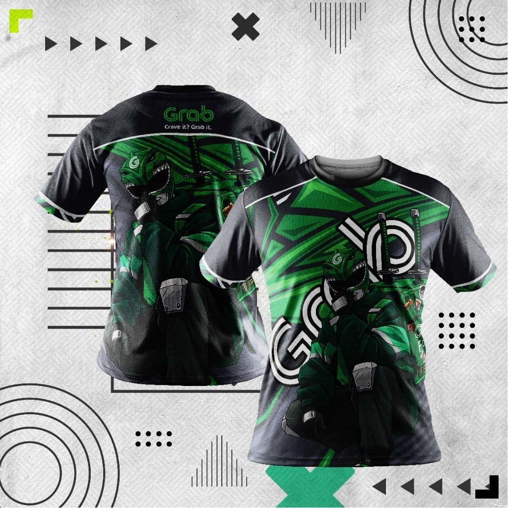 Evonova BAJU [READY POST] FAZZ GF01 -เวอร์ชันล่าสุด GRAB FOOD JERSEY