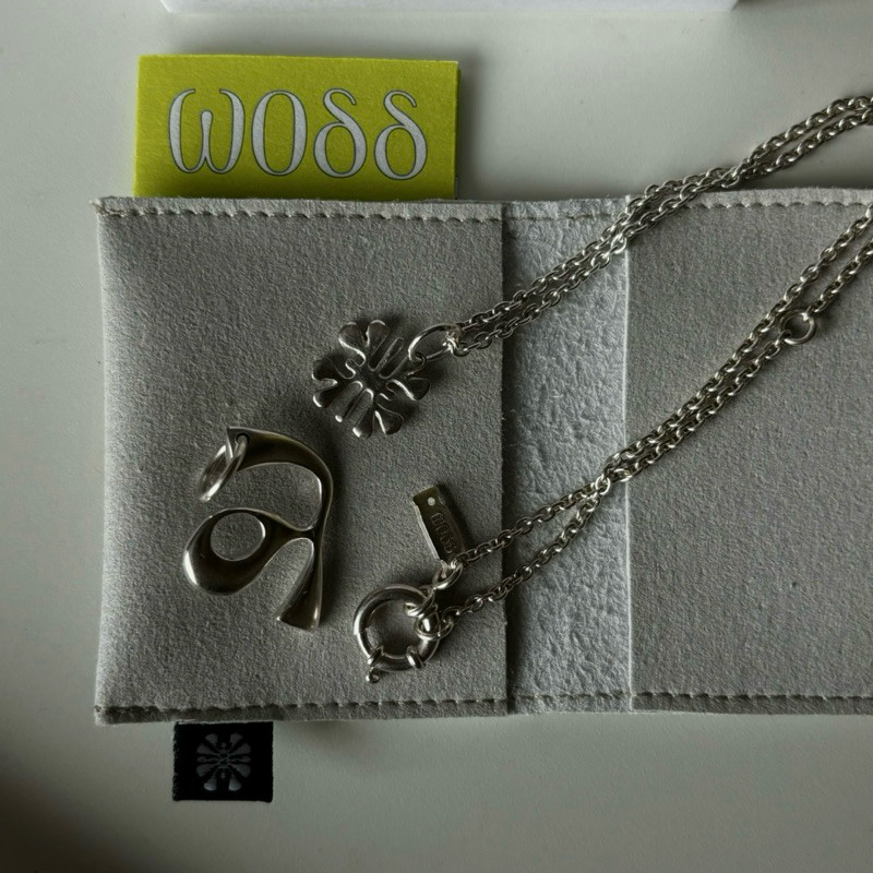 W0dd.Bangkok - Alphabet Necklace (A, 14/16 inches)