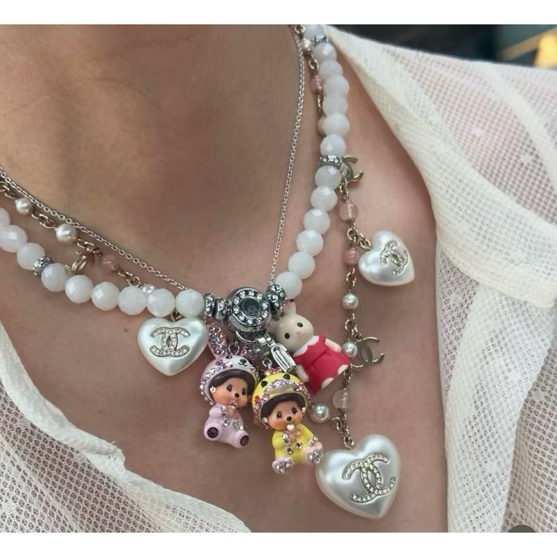 ♞,♘,♙สร้อยคอ หยกขาว สไตล์ แม่ชม  SFH