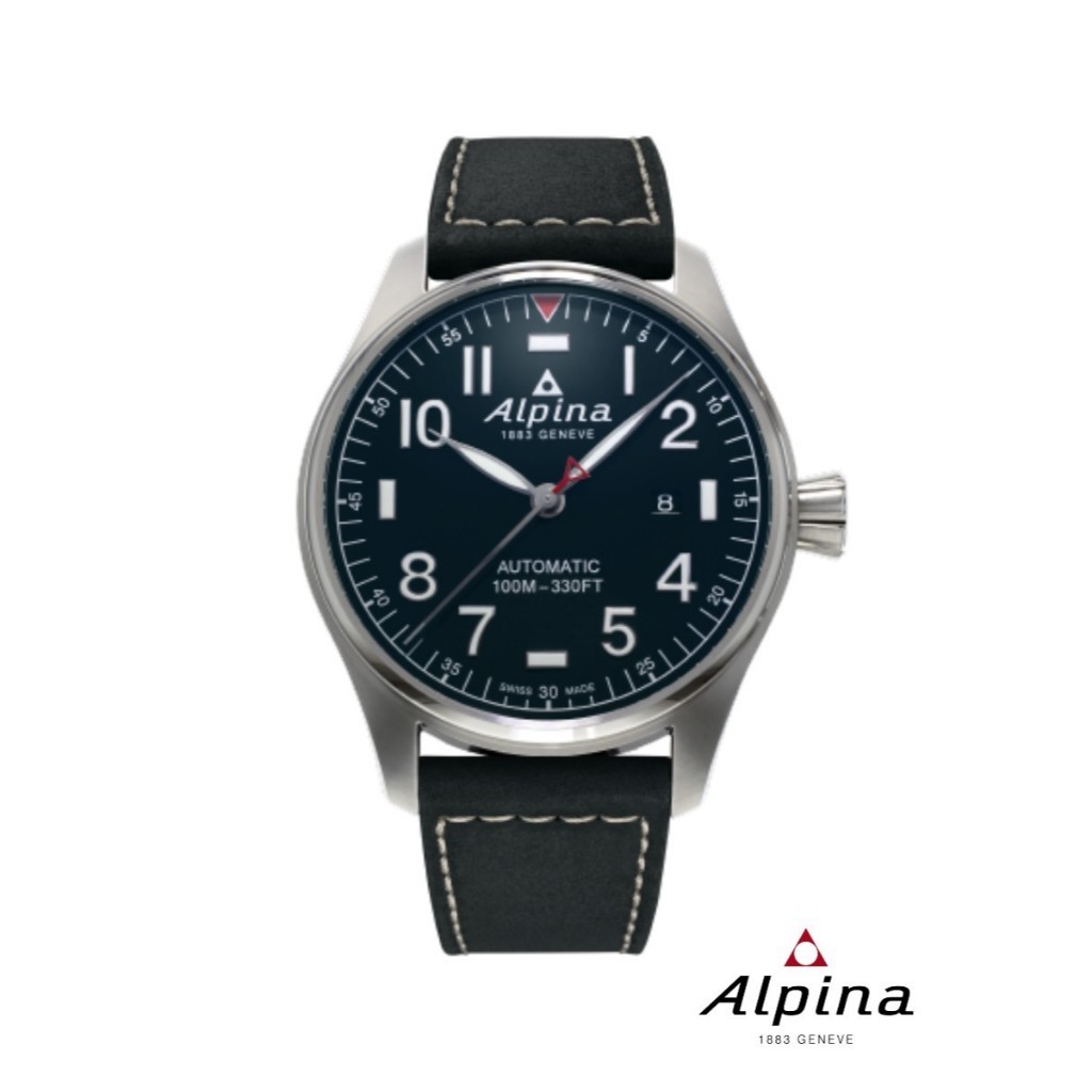 Alpina Automatic AL-525NN4S6 STARTIMER PILOT Men's Watch ( นาฬิกาข้อมือผู้ชายระบบออโตเมติก )