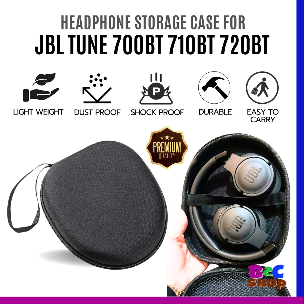 JBL Tune 700BT / 710BT / Tune 720BT หูฟังเข้ากันได้ป้องกัน EVA กรณีแบบพกพากระเป๋าเดินทางกระเป๋า