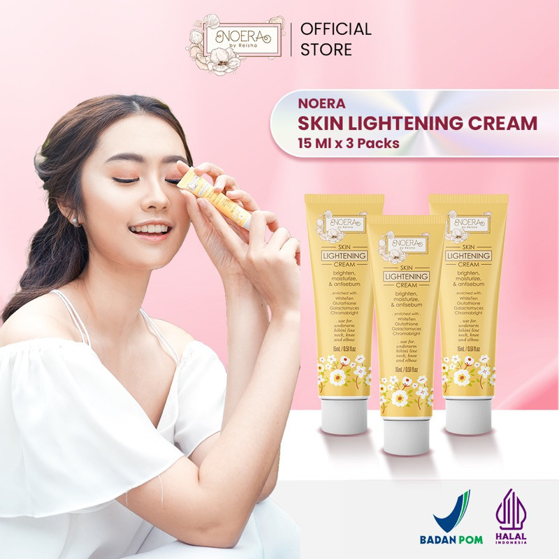 ในสต็อก Pack Of 3 ชิ้น Noera Skin Lightening Cream 15ml