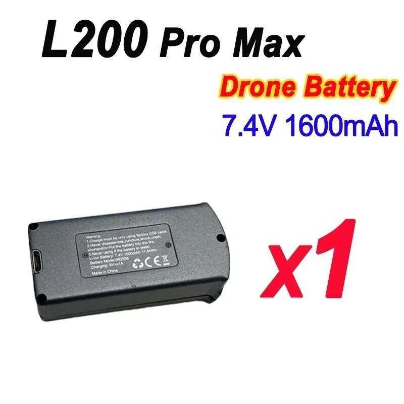 ❃ Pro/L200  Pro MAX แบตเตอรี่ 7.4V 1600Mah แบตเตอรี่สําหรับ LYZRC Original Drone L200 Pró Max Ba ❃