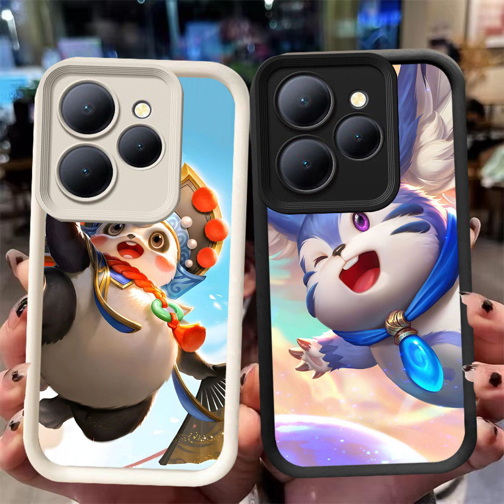 XI49 Honor of Kings Casing สําหรับ Tecno POP 9 8 7 Pro 5G สีดําสีขาว