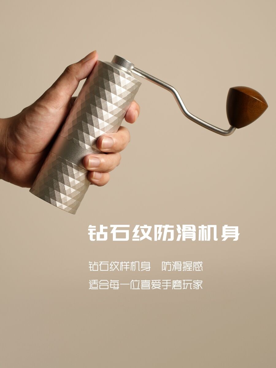 เครื่องบดเมล็ดกาแฟแบบมือหมุน Home เครื่องบดเมล็ดกาแฟอิตาเลี่ยนชงด้วยมือพร้อมคู่มือ CNC สามขั้นตอน