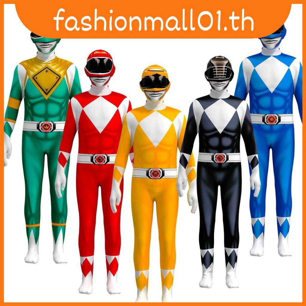 ชุดจั๊มสูทคอสเพลย์ Superhero Power Samurai Sentai Shinkenger Rangers เหมาะกับปาร์ตี้ฮาโลวีน สําหรับเ