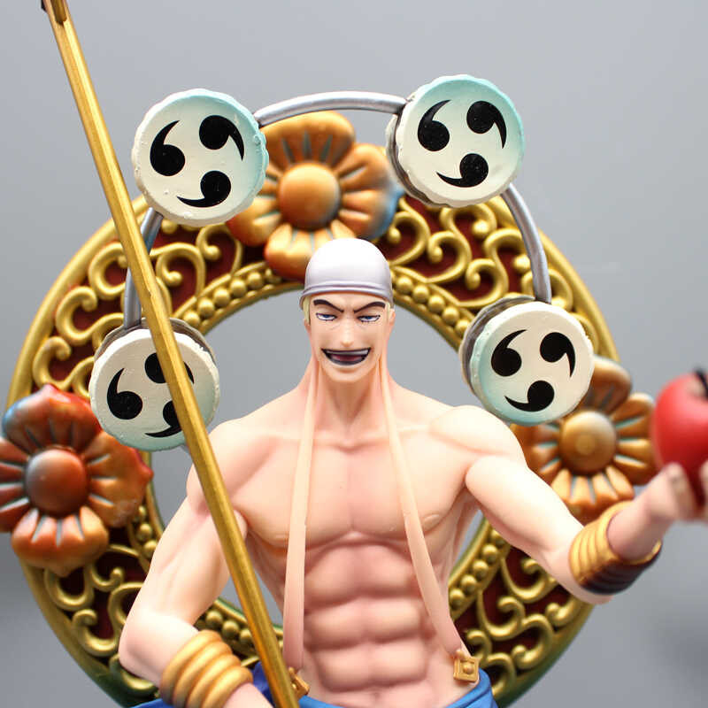 ◆ 39Cm Enel One Piece Thunder God Sitting Anime Action Figure Model Statue Boys Collection Desk