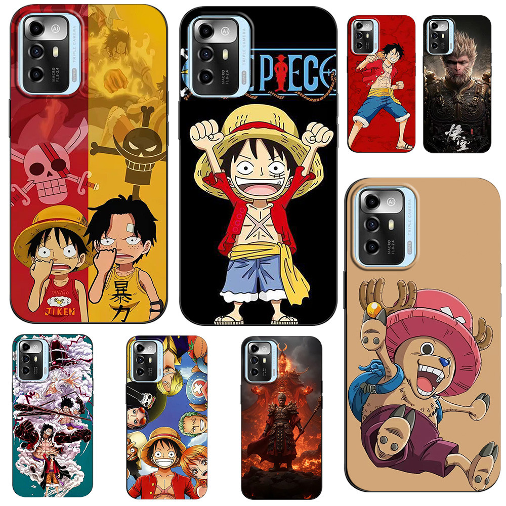 กรณีสําหรับ ZTE Blade A72 5G กลับฝาครอบโทรศัพท์ป้องกันซิลิโคนนุ่มสีดํา Tpu อะนิเมะเคสโทรศัพท์