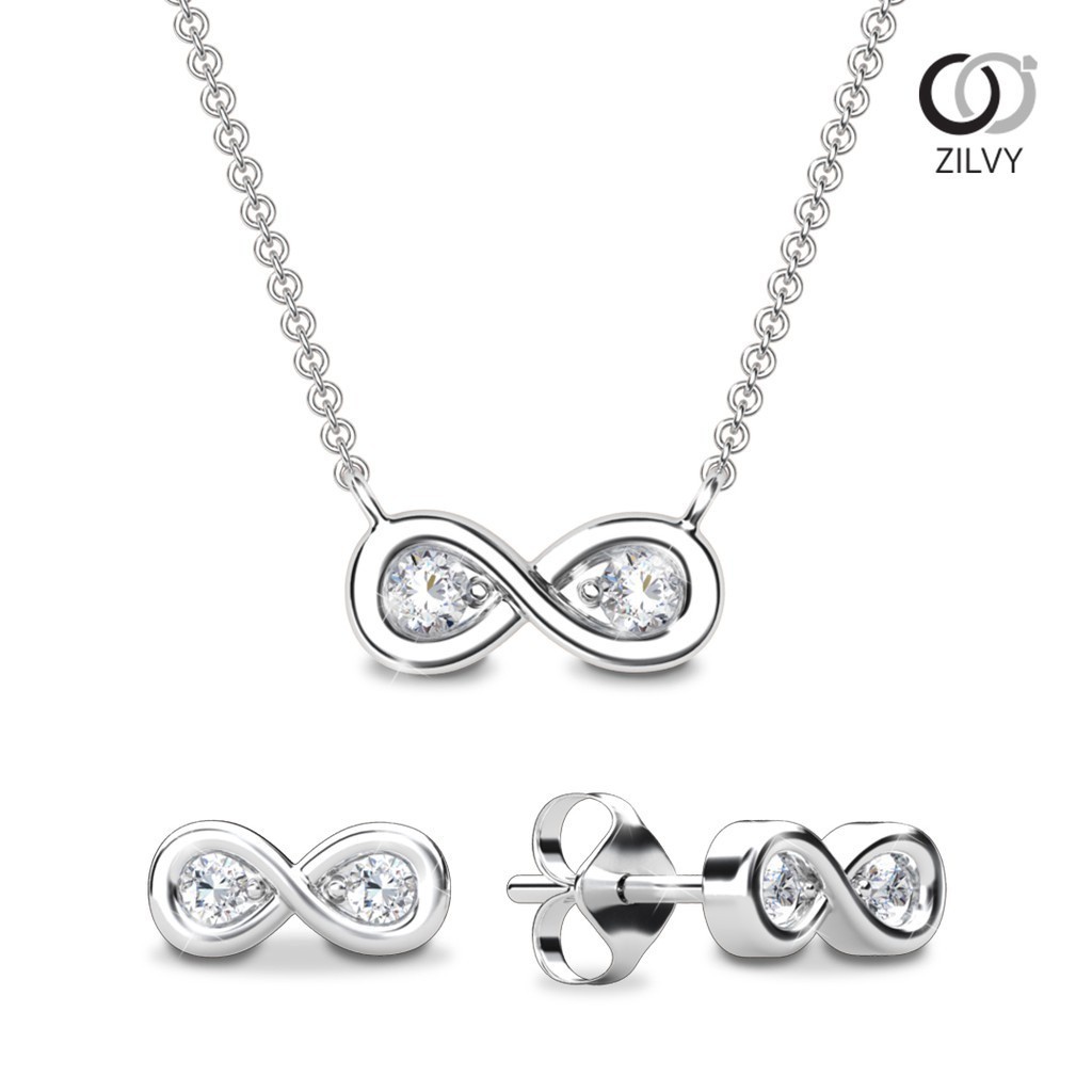 Zilvy - เซทสร้อยคอพร้อมจี้ และต่างหู (P165/RER071)